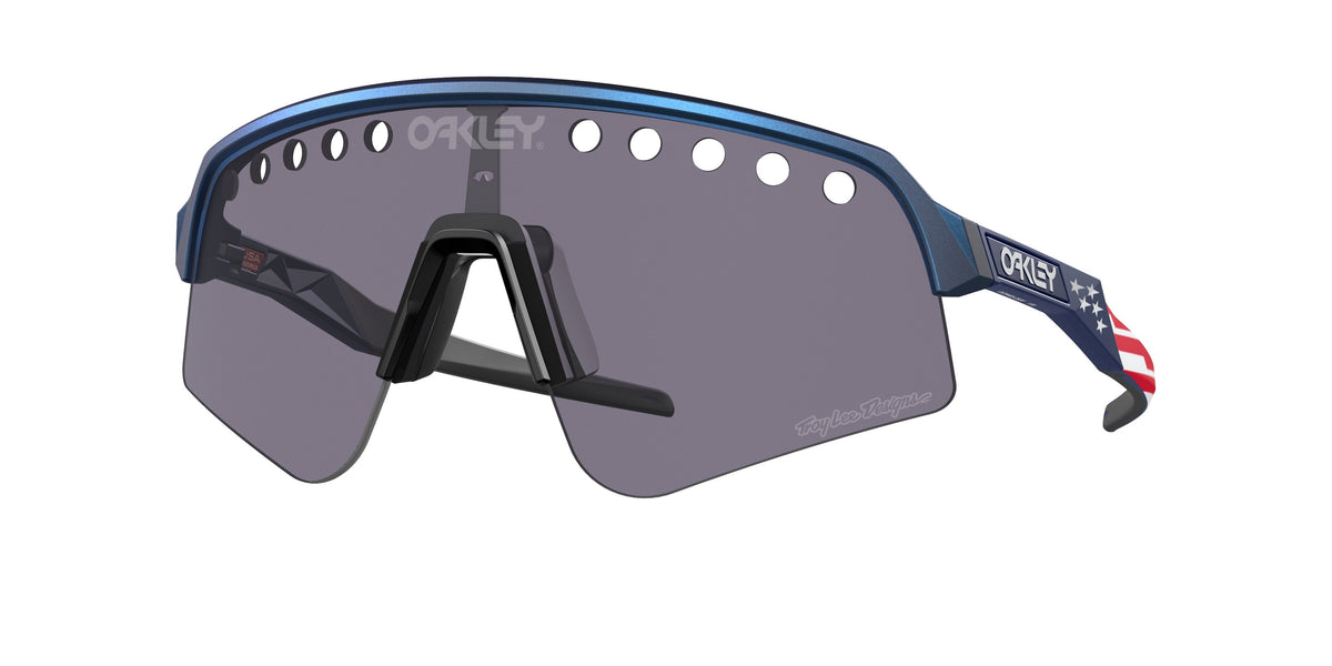 Gafas Sol Oakley Sutro Lite Sweep/Tornasolado Azul Con Diseños Troy Lee/Prizm Grey