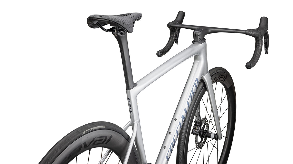 Tarmac SL8 Pro Ultegra Di2 Specialized 2025 Gloss Liquid Silver/Satin Blue Pearl Over Black Liquid Metal #4