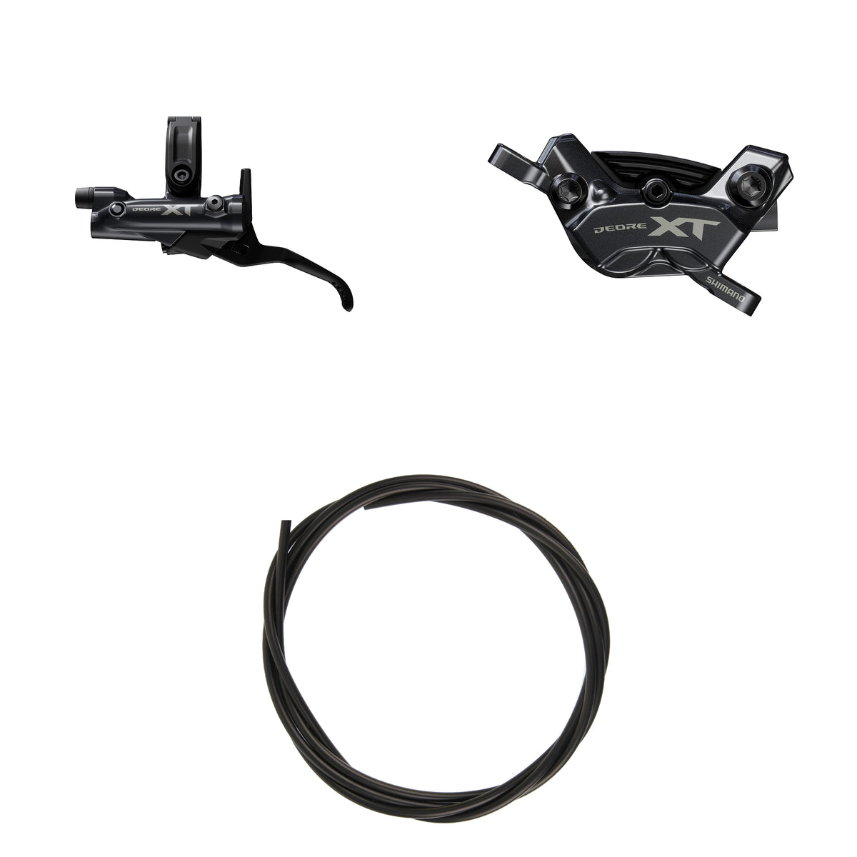 Frenos Disco Hidráulicos Shimano Deore XT BRM8220JTBLM8200 Izquierdo/Delantero Resina Aleta Sin Adaptador 1000mm Negro #2
