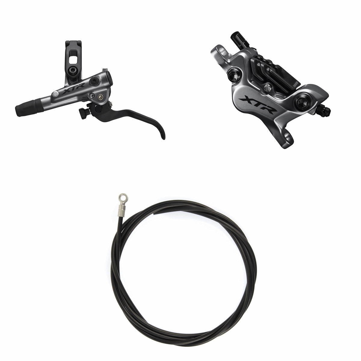 Kit Freno Disco Hidráulico Shimano XTR BR-M9120/BL-M9120 Delantero/Izquierdo Resina Aletas Sin Adaptador Latiguillo 1000mm Negro #2