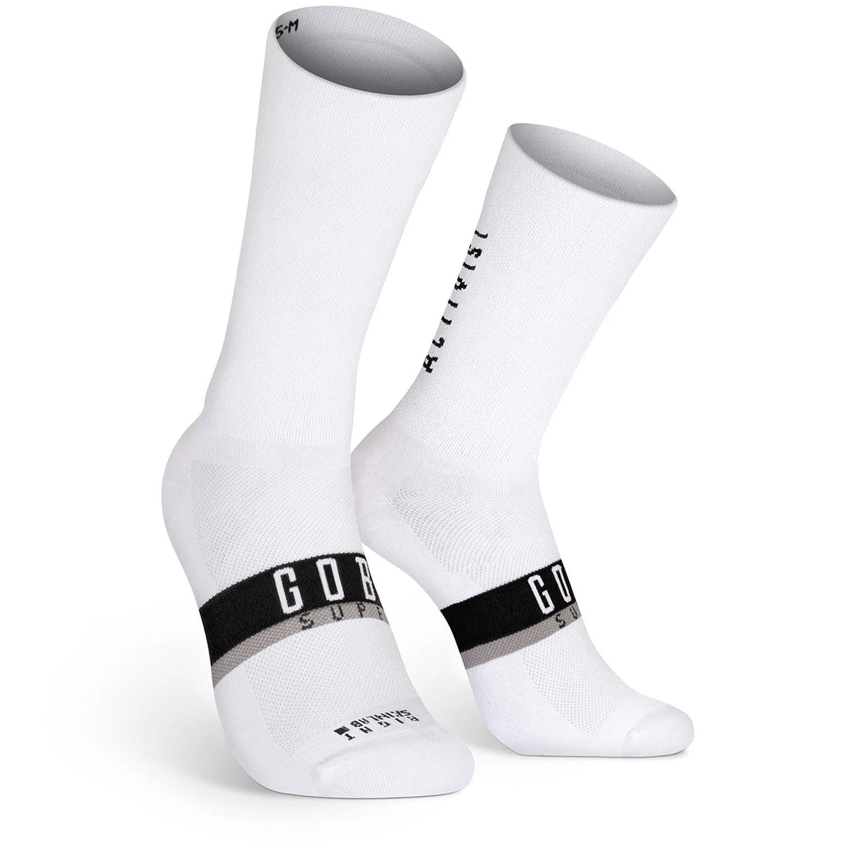 Superb Calcetin Extra Largo Gobik Unisex Axis Blanco