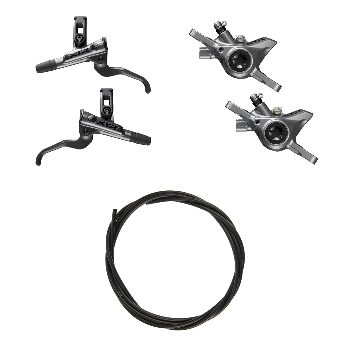 Kit Upgrade Freno Shimano XTR BR-M9200/BL-M9200 Metal Sin Aletas Sin Adaptador Latiguillo 1000/1700mm Negro #3