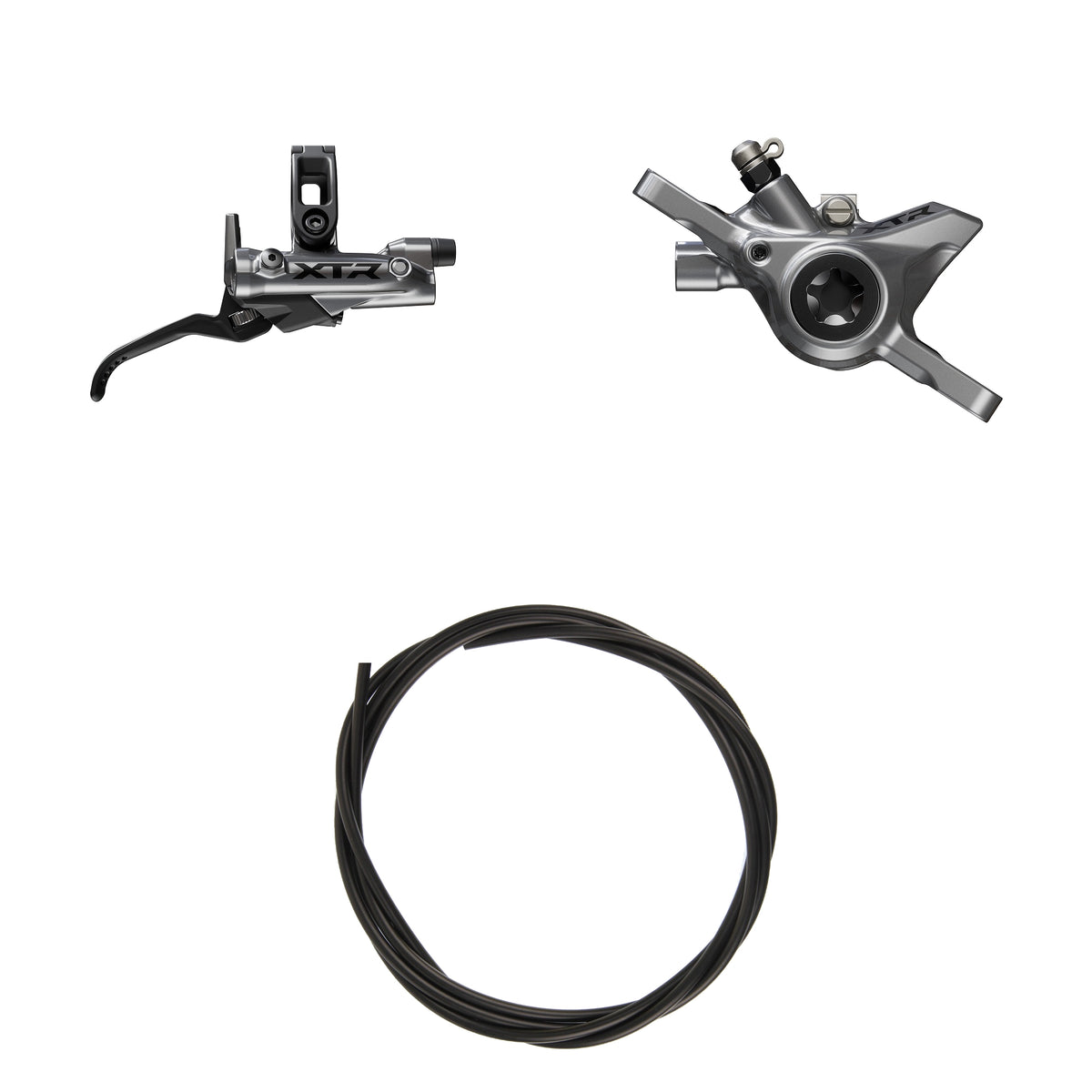 Kit Freno Disco Hidráulico Shimano XTR BR-M9200/BL-M9220 Trasero/Derecho Resina Sin Aletas/Adaptador Latiguillo 1700mm Negro #2