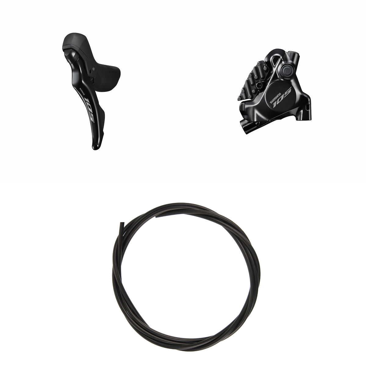 Kit Freno Disco Hidráulico Shimano 105 BR-R7170/ST-R7120 Delantero/Izquierdo Resina Aletas Adaptador 160mm Latiguillo 1000mm Negro #2