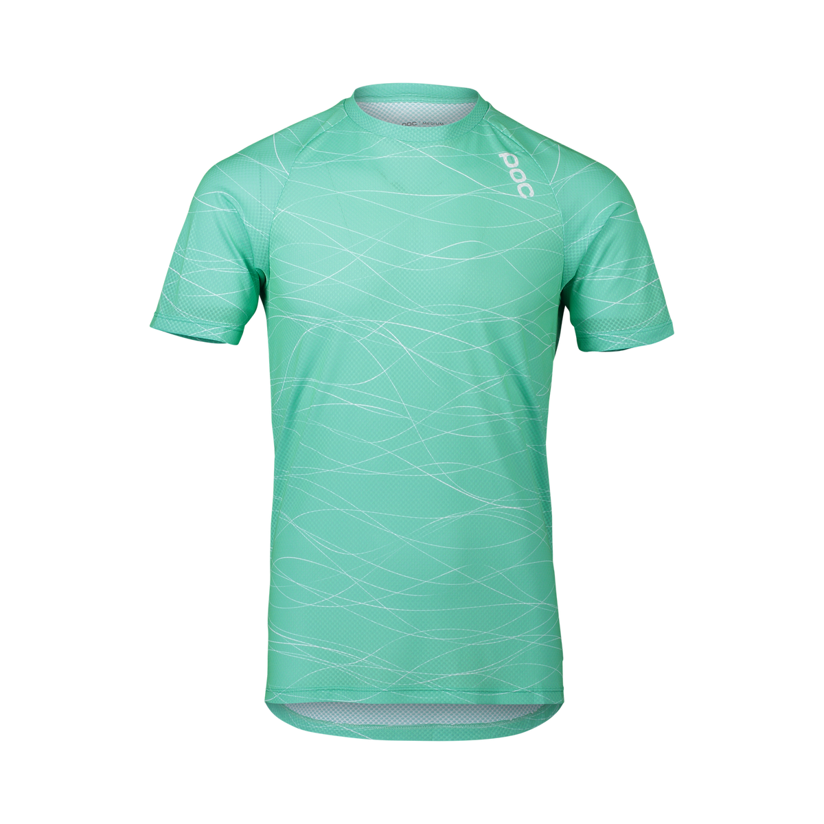 Pure Camiseta Mtb Poc Lines Verde Fluorite